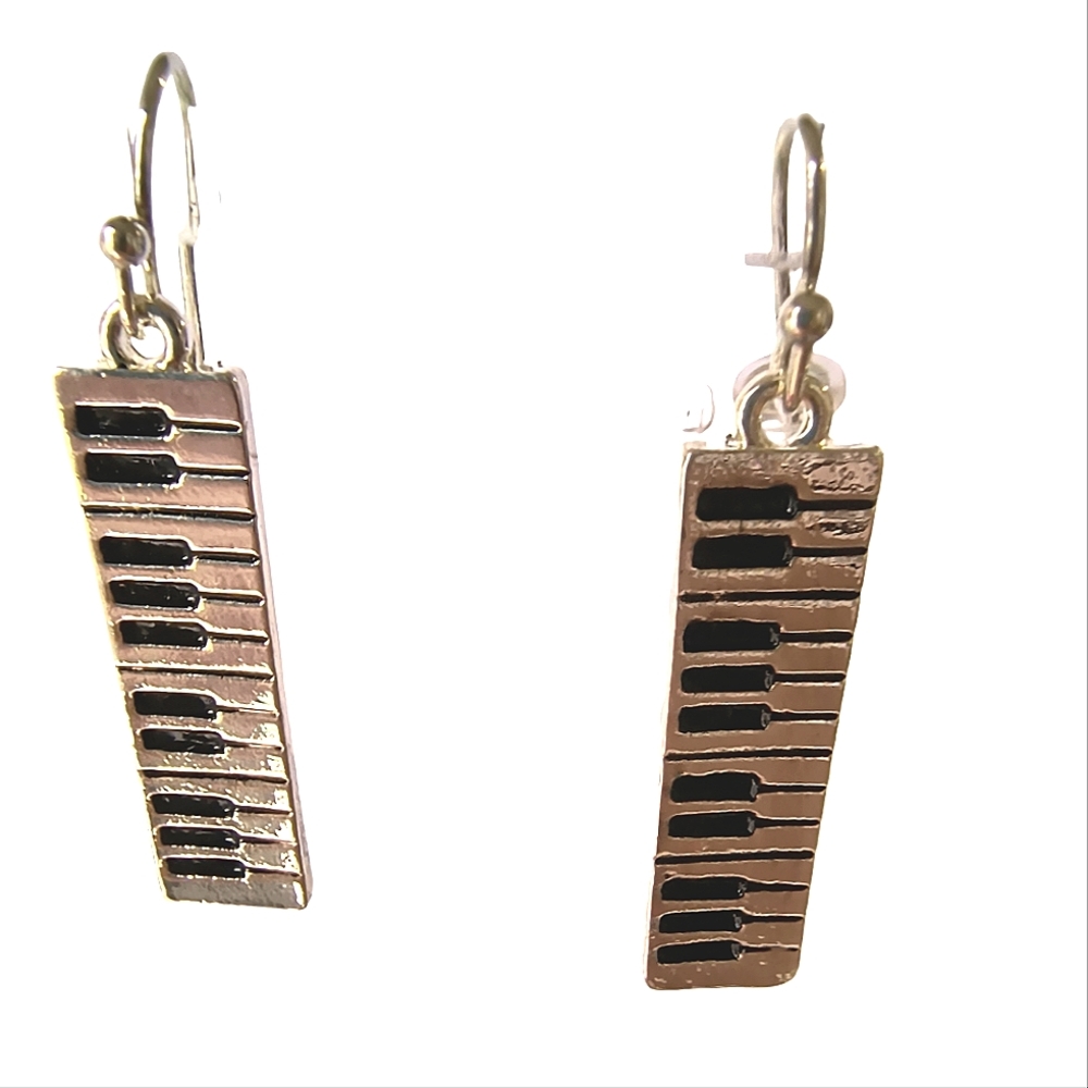 Piano Keyboard Dangle Earrings